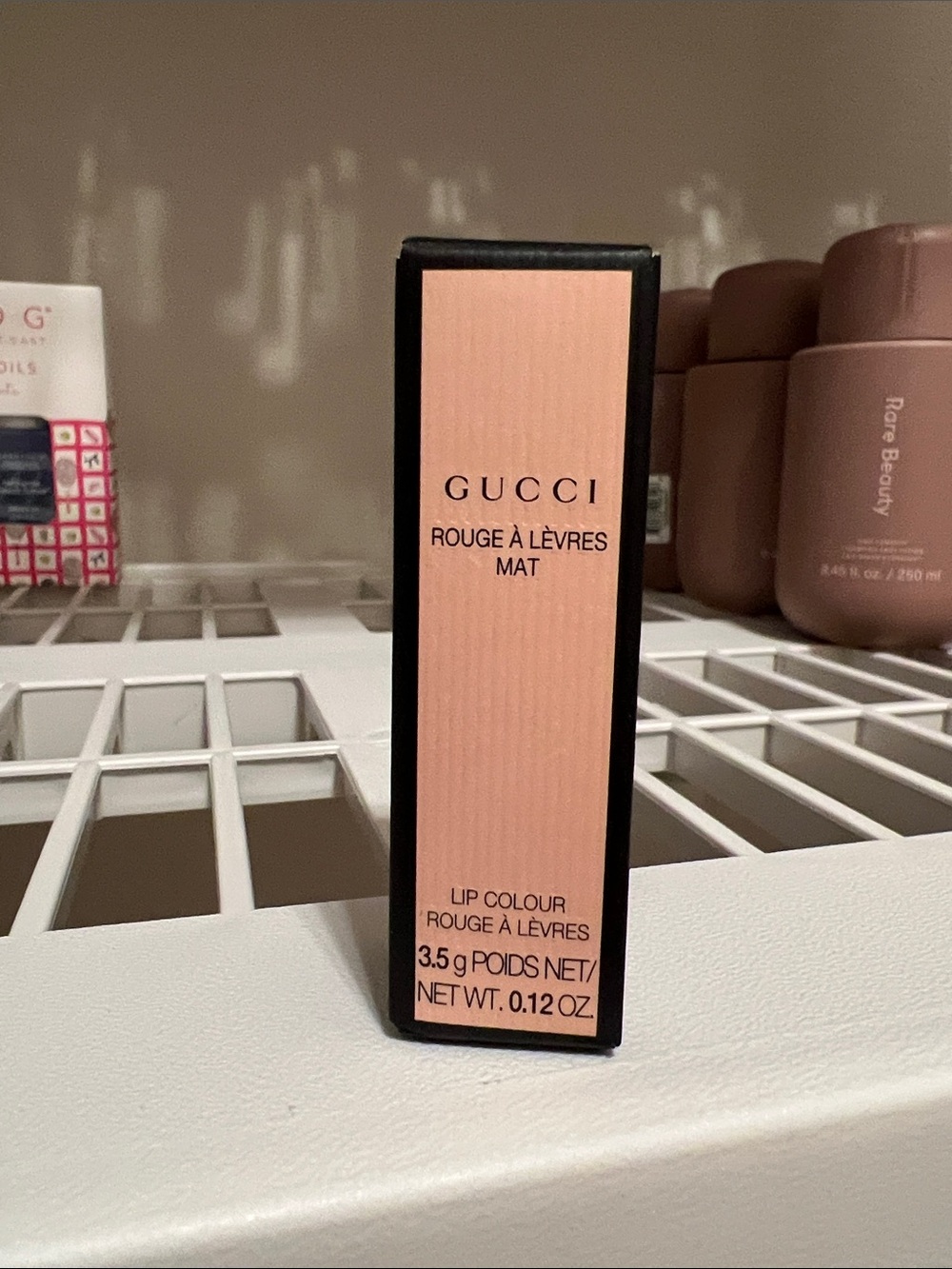 Gucci Matte Lipstick Box - Peach Pink/Black